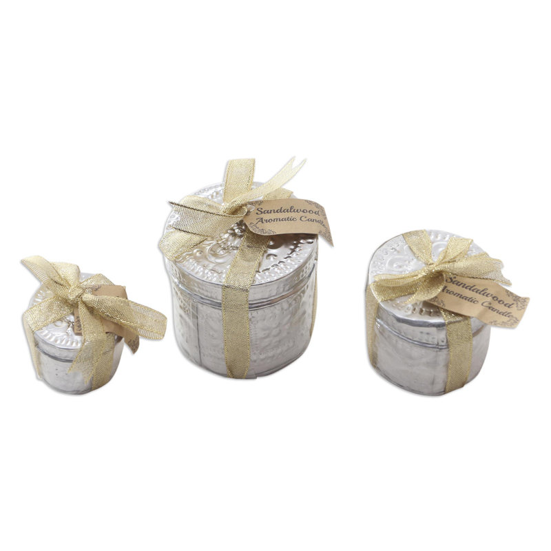 Unscented Jar Candle with Aluminum Holder