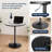 Valencia Holton Adjustable Height Round Bar Table Bistro Pub Table With Sturdy Metal Base And MDF Top For Dining Room, Kitchen, Or Patio-2118374343-2129292924-2118374339
