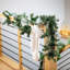 Artificial 9' Flocked LED Pine Christmas Garland with Pinecones, Green