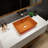 Rosefray 17.94'' Brown Glass Rectangular Bathroom Sink