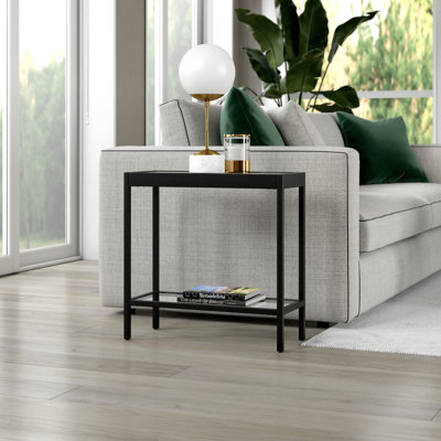 Alexis Glass Top End Table