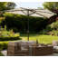 Petit demi-parasol ventilé avec demi-parasol pour l'extérieur