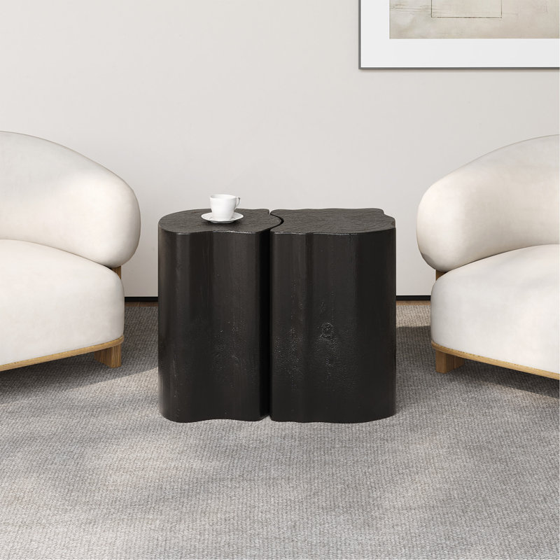 Table de bout 2 en 1 Mg, Noir