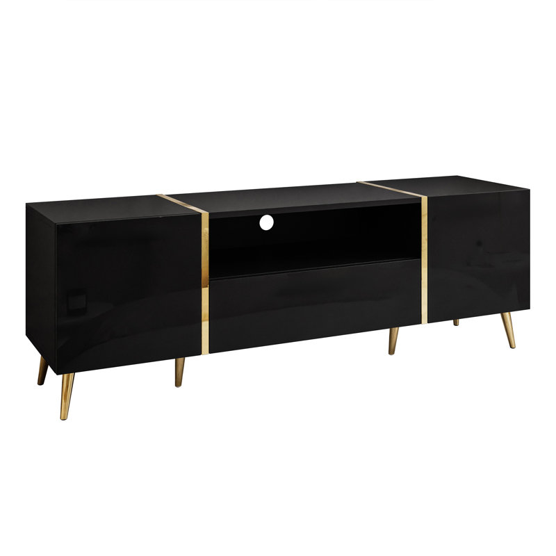 Adkins TV Stand for TVs up to 65", Black