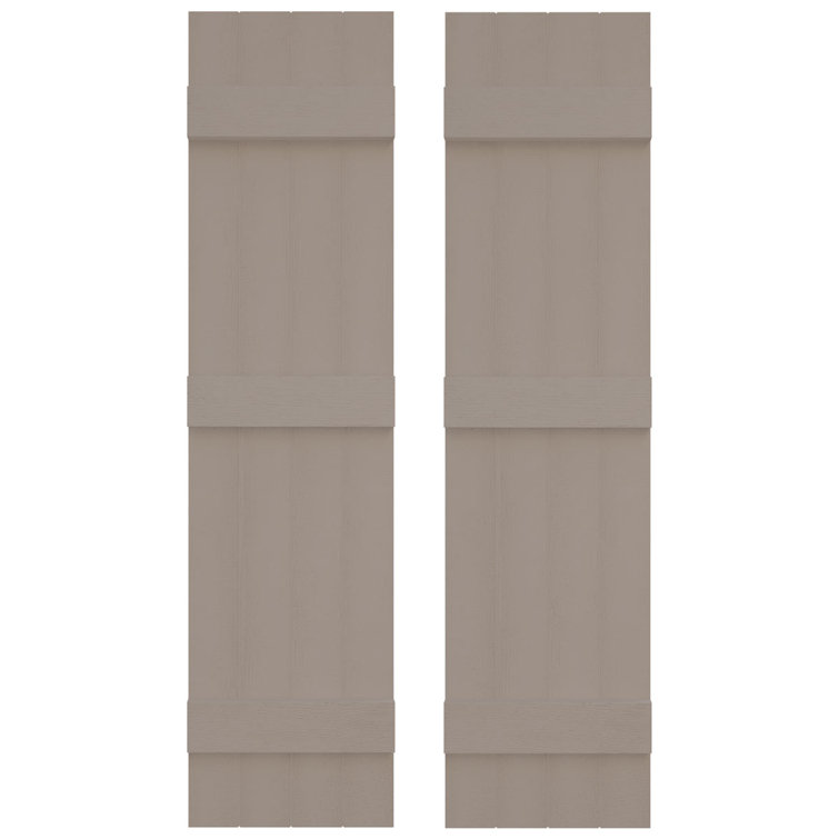 Builders Edge, volets sur mesure TailorMade jointés, volets Board-n-Batten, avec volets à volets