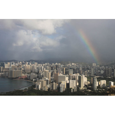 Décalcomanie murale arc-en-ciel waikiki