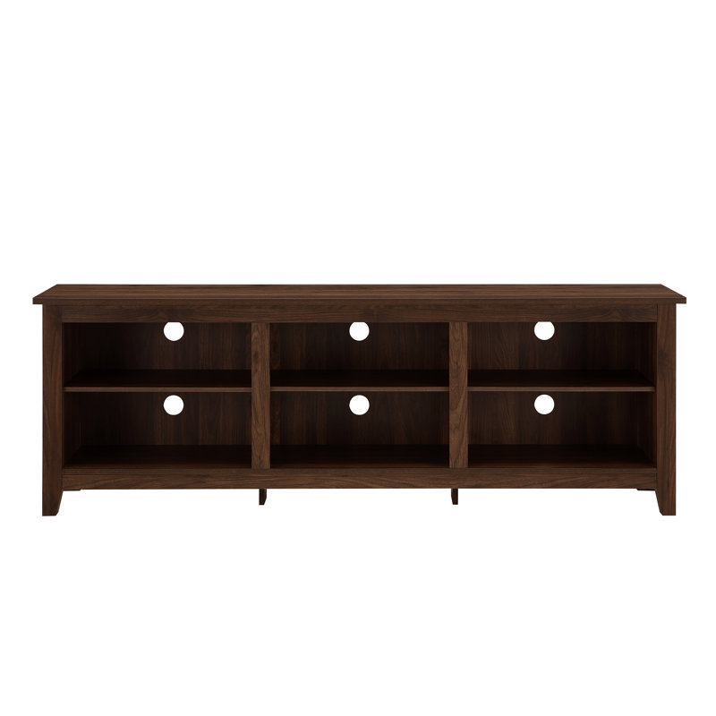 Meuble télé avec rangement ouvert Sunbury, Noyer foncé, 70"