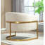 Fauteuil d'appoint ergonomique en velours pour la maison et le bureau-132397941