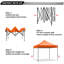Abri instantané commercial 10 pi The Pop Up Canopies L 10 pi. D Auvent escamotable en métal-57807302