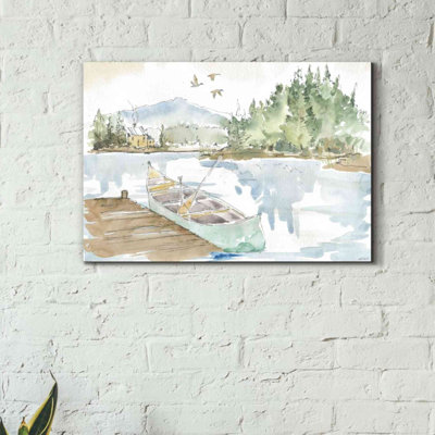 «Lakehouse I» par Anne Tavoletti - reproduction d'art sur toile tendue