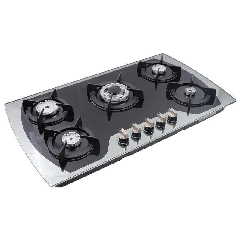 35.4" Kitchen Stainless Steel Gas Cooktop with 5 Burners