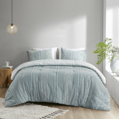 Cotton Comforter Full/Queen - Pattern And Soft Material Duvet-Like Finish 100% For Queen Size Bed