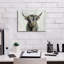  «Highland Cow Horizontal» par Silvia Vassileva, art mural sur toile, 16 po x 12 po