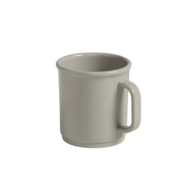 Gray Tritan Plastic Stackable Mug, 12 oz