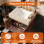 Wall Mounted Single Double Single Vanity Bathroom Vanity With Solid Surface Top-1436834486