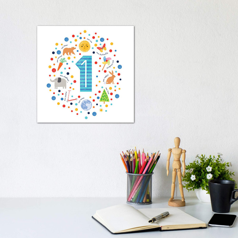 1 - Impression sur papier, H 12 po x l 12 po x P 1,5 po, Toile tendue, Pas de tapis