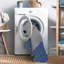 Delacroy Machine Washable Blue and Ivory Area Rug-1811797479