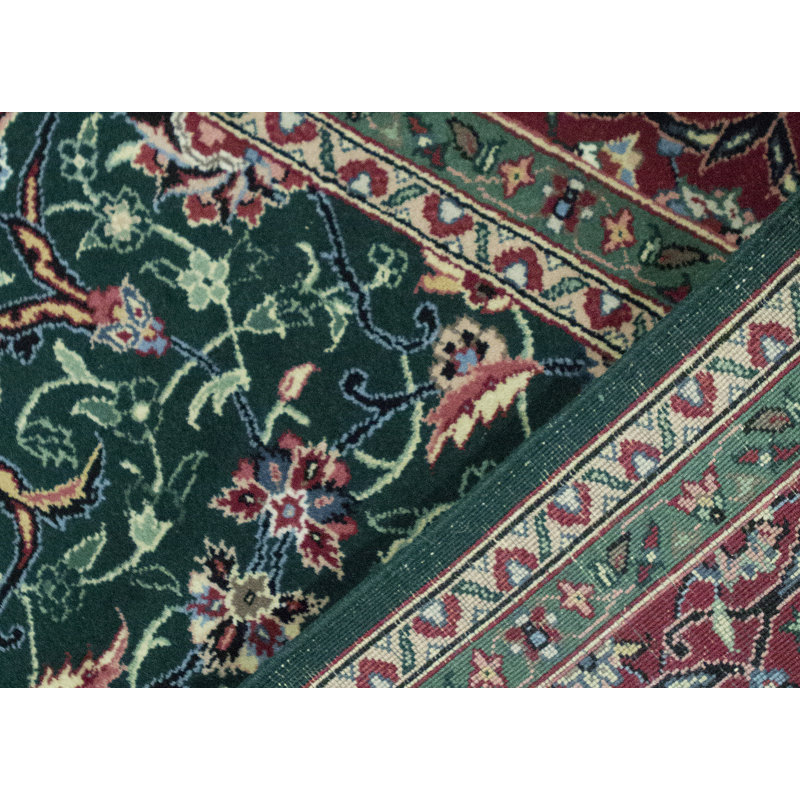 Jahan Wool Oriental Area Rug in Green