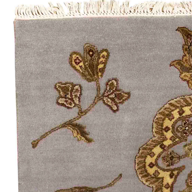 Handmade Silk and Wool Area Rug