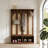 Hall Tree with 4 Rattan Doors, Versatile 4-In-1 Seating Bench with 6 Hooks-640212952