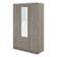 Armoire-penderie 3 portes avec tablettes et miroir-1968637460