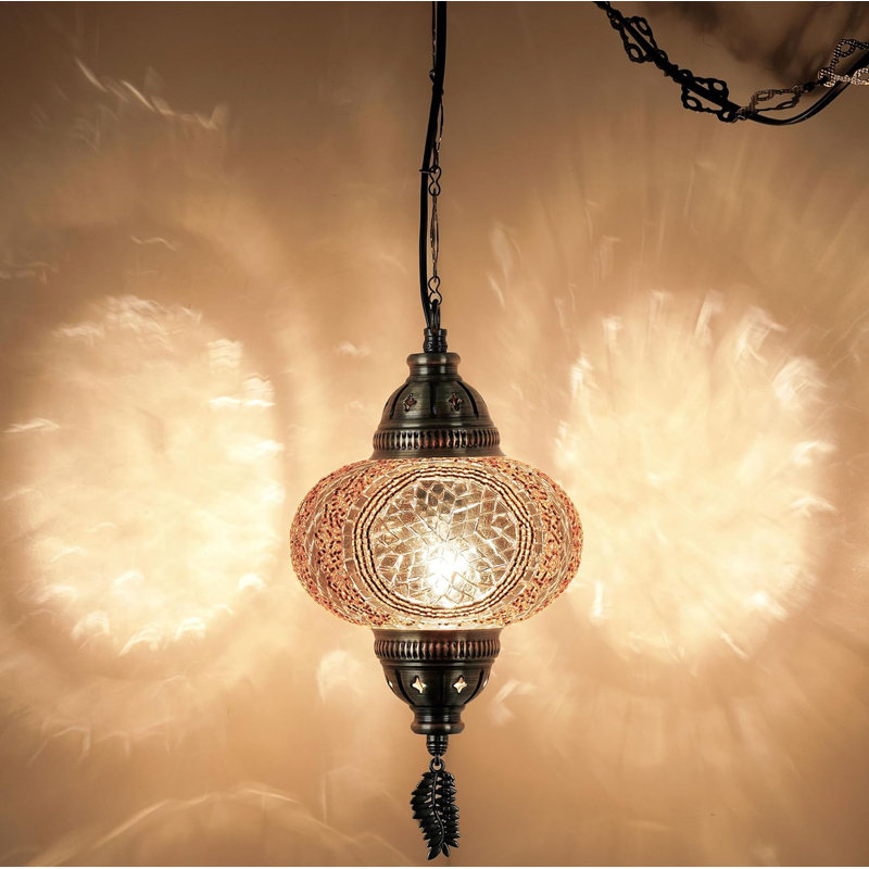 Lights 1 - Light LED Pendant, Antique Brass