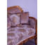 3 Piece Modigliani Sofa Red Gold Fabric-688540519