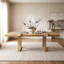 Table de salle à manger extensible en bois massif-1795576111