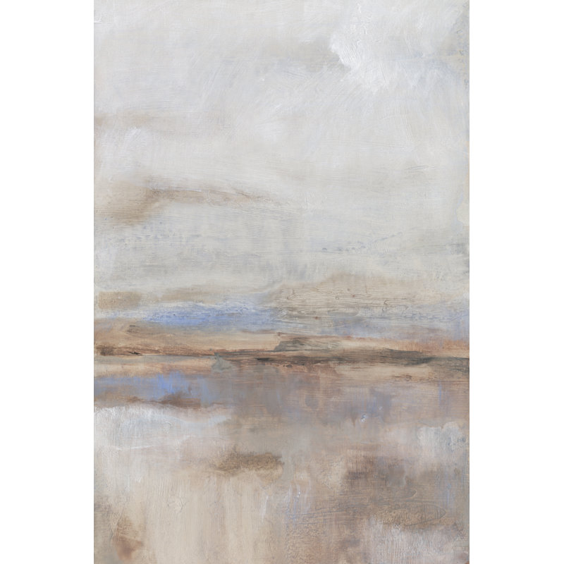 Overcast Day I 1 Piece Painting on Canvas, 122 cm H x 81 cm W, Black Floater Framed