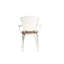 Ensemble bistro de patio 3 pièces en aluminium moulé - Table et chaises résistantes aux intempéries, coussin blanc pour des moments agréables à l'extérieur sous la rouille - Porche