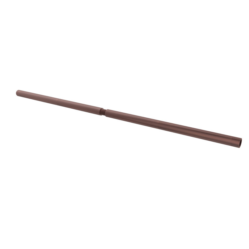 Tringle droite de rideau de douche Field Cut, l 72 po, Cuivre antique