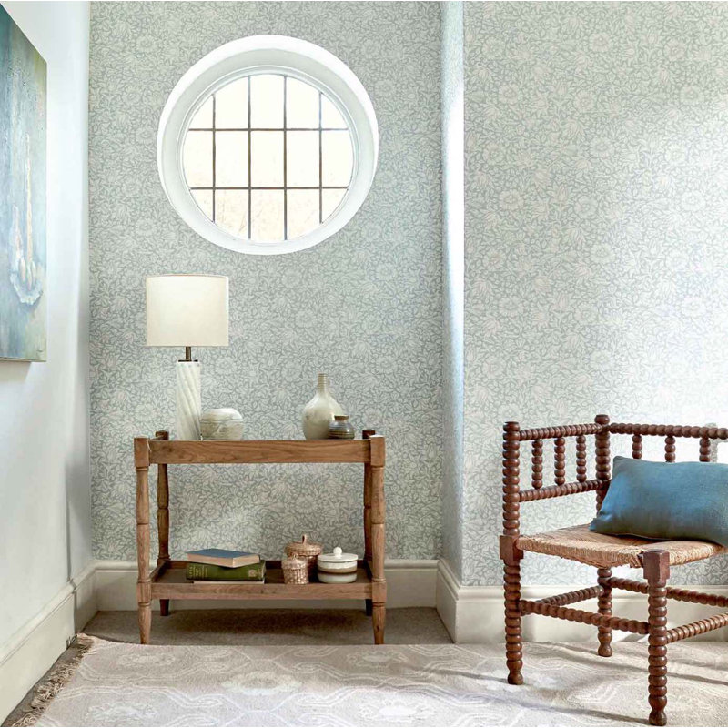 Mallow 10.05m x 52cm Matte Wallpaper Roll, Green