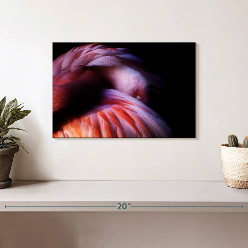Brampt Gradient Flamingo, 8" H x 12" W