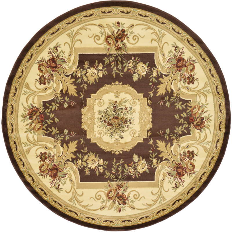 Tapis oriental Debora, Rond 7 pi 10 po, Brown