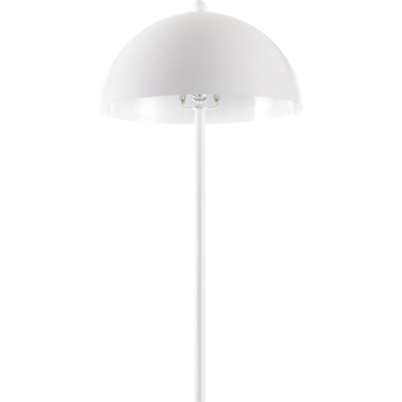 Lampe sur pied 59 po Jemma, Blanc, Blanc