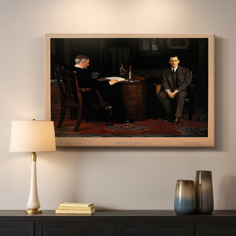 The Sentence of Death-John Collier-Gallery Wrapped Canvas-1908, 18 x 27