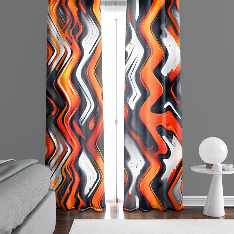 Paire de rideaux semi-transparents Edye, L 20 po x L 52 po