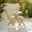 Laster Garden Dining Table Set With 2 Matching Dining Chairs - Patio Bistro Set for Modern Garden-216451047