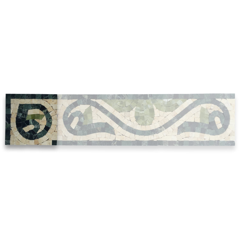 Arrow 4" x 4" Marble Mosaic Wall & Floor Tile
