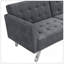 Canapé-lit Canapé-lit pliant convertible gris foncé-118043663