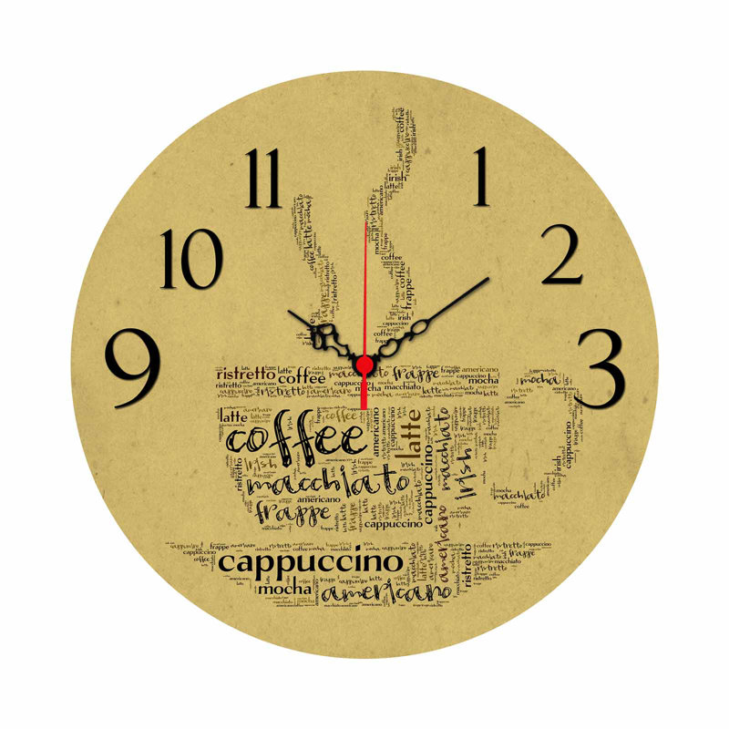 Horloge murale élégante Elegant, 15,7 po de diamètre | 100% panneau de fibres à densité moyenne avec une épaisseur de 0,2 po | Décoration élégante pour le salon, le bureau et la chambre à coucher | Design moderne, parfait pour l'élégance et la