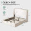 High Headboard Platform Bed Frame Made Of Sherpa-413045980-413045983