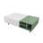 Modern Living Room Two - Tone Coffee Table With 2 Drawers & Open Shelves, Hidden Handle