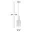 Luminaire suspendu simple à 1 lumière Galene