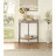 Console Justino en chêne gris et gris