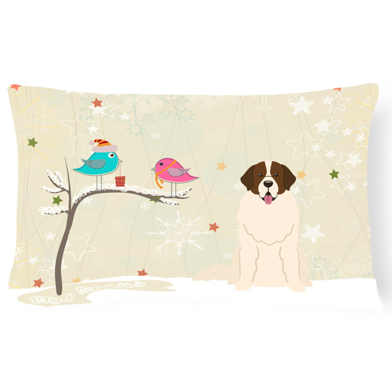 Coussin lombaire intérieur/extérieur en tissu de noël