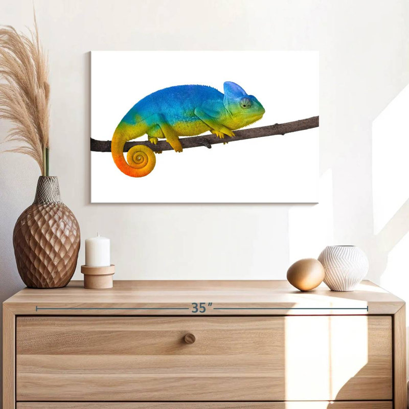 Brampt Vibrant Blue Chameleon, 16" H x 24" W