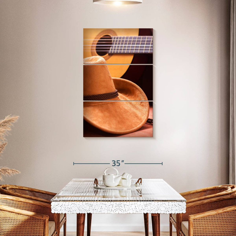 Abarca Country Hat et guitare, H 38 po x l 24 po