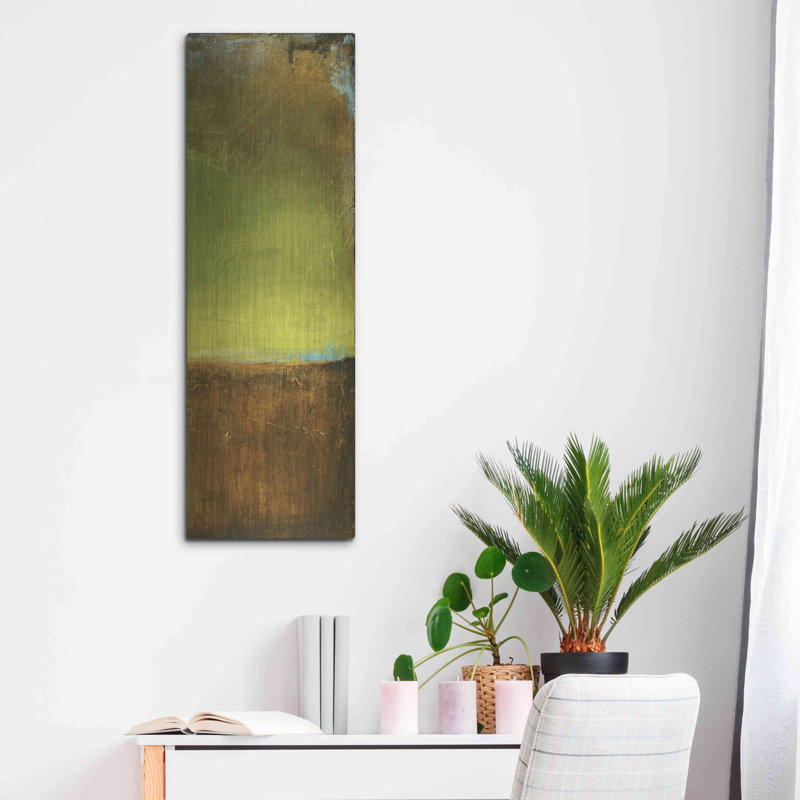 Ivy Bronx «Antigua Bay II» par Erin Ashley, art mural en métal, H 36 po x l 12 po