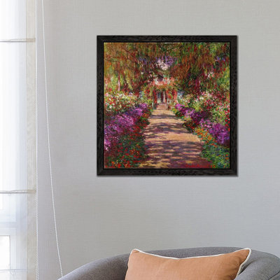 A Pathway In Monets Garden, Giverny, 1902 by Claude Monet - Print on Canvas